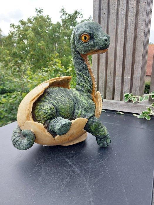 Beeld, Brachiosaurus Dinosaur egg - 30 cm - polyresin, Antiquités & Art, Curiosités & Brocante