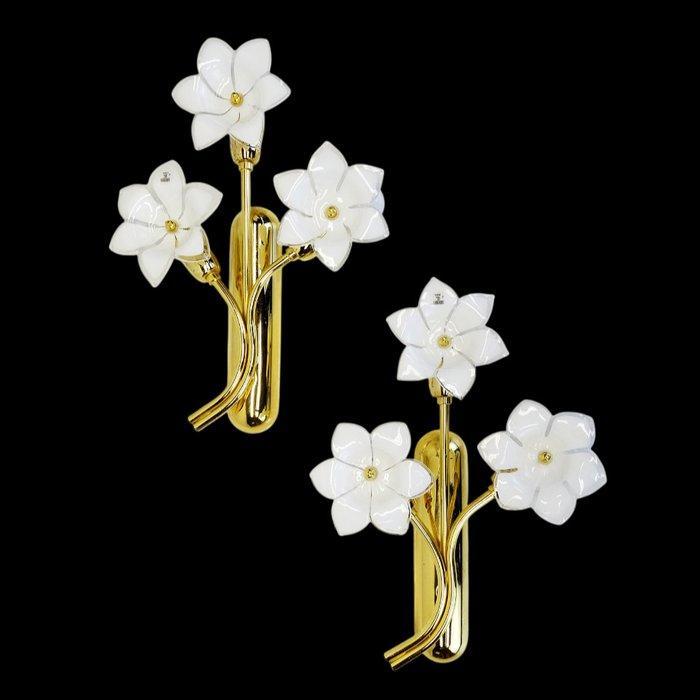 Manifattura Muranese - Vetri Murano 02 - Wandlamp (2) - Twee, Antiek en Kunst, Antiek | Verlichting