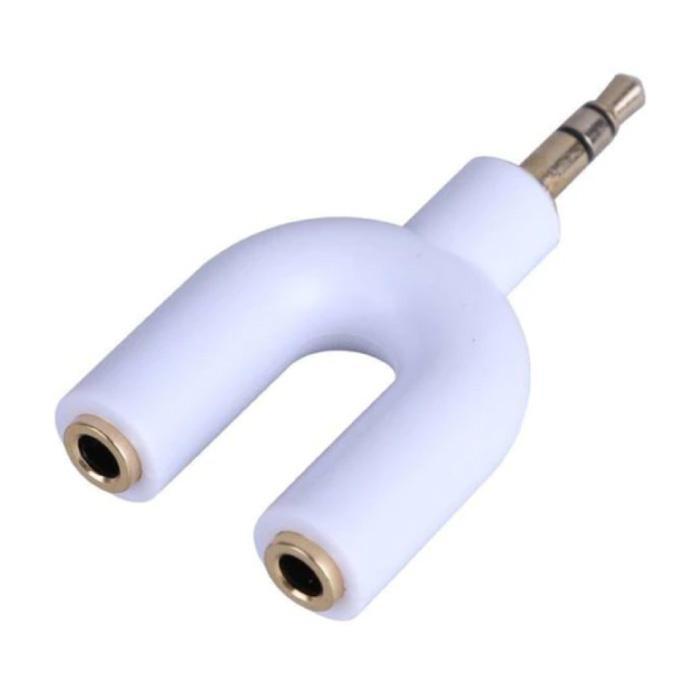 Y-Vorm AUX Koptelefoon Splitter - Headphone Dual Audio, Telecommunicatie, Mobiele telefoons | Toebehoren en Onderdelen, Nieuw