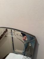 Spiegel - gegraveerde wijnglas - Venetiaanse spiegel, Antiek en Kunst