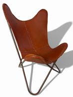 Fauteuil - chaise papillon - Cuir, Métal - Chaise papillon, Antiquités & Art