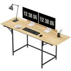 Computertafel - Ruimtebesparend - Stevig -  Eiken + Zwart, Huis en Inrichting, Bureaus, Ophalen of Verzenden, Nieuw
