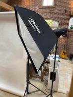 Profoto D2 Double Set with tripods and backdrop |, Audio, Tv en Foto, Nieuw