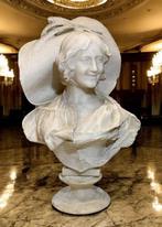 Adolfo Cipriani (1857-1941) - Buste, Busto dama con Cappello, Antiek en Kunst