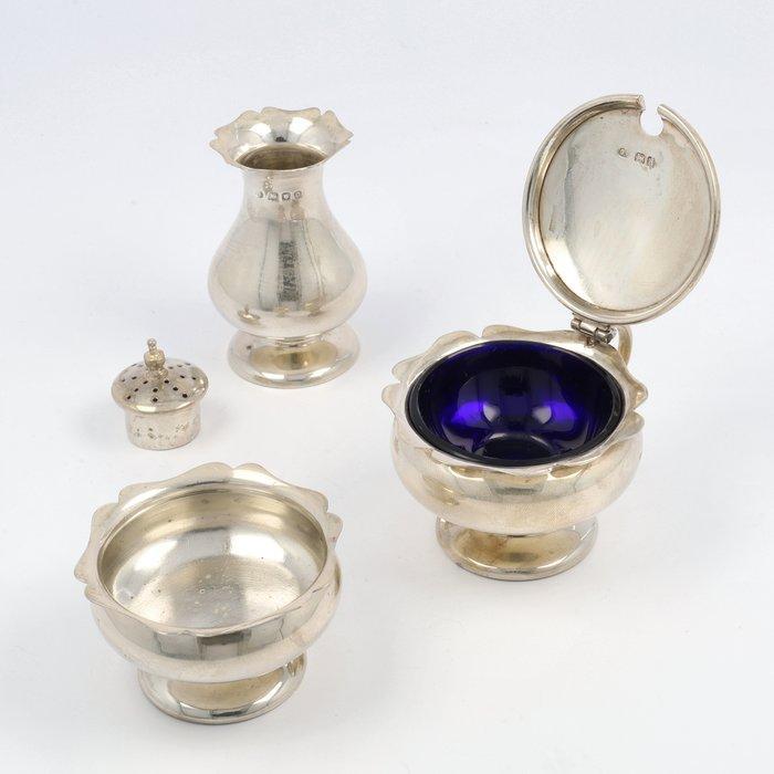 Josiah Williams & Co - Peper, zout & mosterd - Condimentset, Antiek en Kunst, Antiek | Zilver en Goud