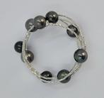 Armband - 18 karaat Witgoud - 9x10mm Tahitiaanse parels, Handtassen en Accessoires, Armbanden, Nieuw