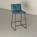 Frontseat barkruk, turquoise, sledeframe, Ophalen of Verzenden, Gebruikt