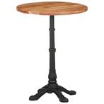 vidaXL Table de bistro Ø60x76 cm Bois dacacia massif, Verzenden, Neuf