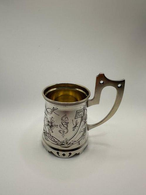 Vasily Egorovich Rukavishnikov - Sous-verre - Argent 875 (84, Antiek en Kunst, Antiek | Zilver en Goud