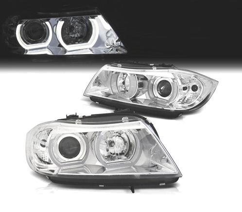 PHARES XÉNON ANGEL EYES U 3D LED POUR BMW E90 E91 05-08 FOND, Auto-onderdelen, Verlichting, Verzenden