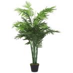 vidaXL Kunstplant palmboom 28 bladeren 120 cm groen, Verzenden