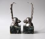 Gaston Rischmann - Serre-livres (2) - oiseaux cubistes -