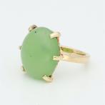 Bague - 14 carats Or jaune - Nefriet Jade