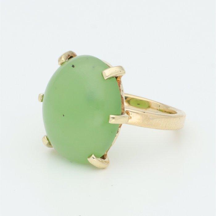 Bague - 14 carats Or jaune - Nefriet Jade, Bijoux, Sacs & Beauté, Bagues