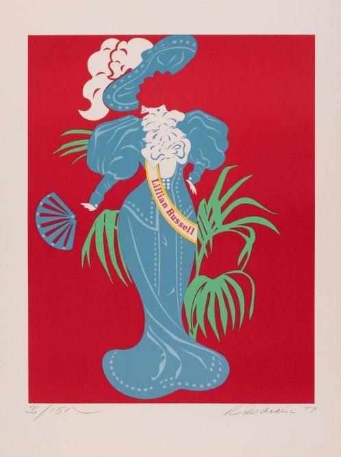 Robert Indiana (1928-2018) - Lillian Russel - Hand-signed, Antiek en Kunst, Kunst | Schilderijen | Modern