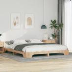 vidaXL Bedframe met opslag Bruin 200 x 220 cm Massief, Huis en Inrichting, Slaapkamer | Bedden, Verzenden, Nieuw