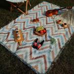 180 bij 230cm Fris Zomers Zigzag Stoffen Picknickkleed Kleed, Verzenden, Nieuw