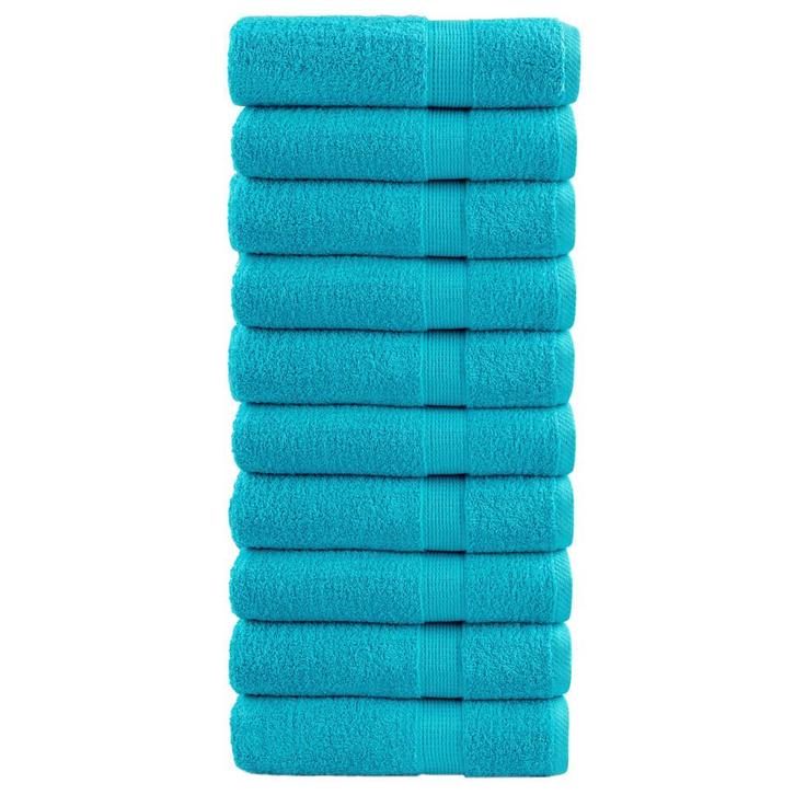 vidaXL Badhanddoeken SOLUND 10 st 600 g/m² 100x150 cm, Huis en Inrichting, Badkamer | Badtextiel en Accessoires, Nieuw, Verzenden