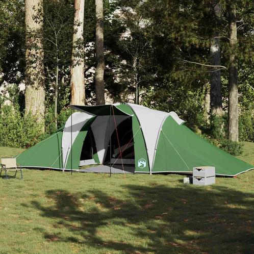 vidaXL Koepeltent 6-persoons waterdicht groen, Caravanes & Camping, Tentes, Envoi