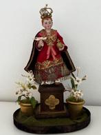 sculptuur, Bambino Gesù Benedicente - 25 cm - Onder een, Antiek en Kunst
