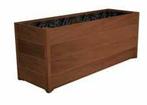 Eikenhouten plantenbak 135x44x45cm - Met bodem, Tuin en Terras, 100 cm of meer, Nieuw, Rechthoekig, 30 tot 60 cm