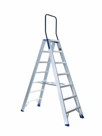 Eurostairs Dubbel Oploopbare Trap – 2 t/m 12 Treden, Doe-het-zelf en Bouw, Ladders en Trappen, Verzenden, Nieuw, Trap, 2 tot 4 meter