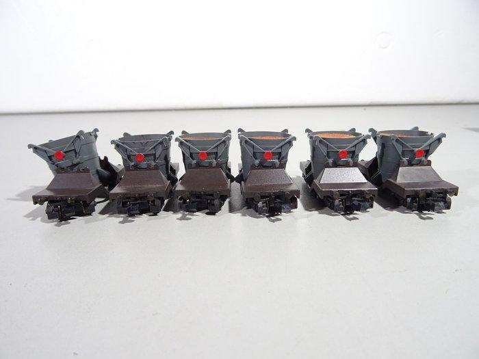 Trix N - Treinset (6) - 6 Schlackewagen - DB, Hobby & Loisirs créatifs, Trains miniatures | Échelle N