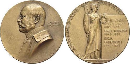 Bronze-medaille 1915 Eerste wereldoorlog Friedrich, Erzhe..., Postzegels en Munten, Penningen en Medailles, Verzenden