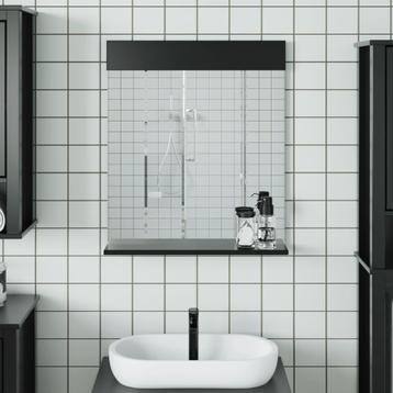 vidaXL Badkamerspiegel met schap BERG 60x12x70 cm massief, Verzenden