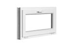 PVC raam kiep b90xh50 cm wit, Nieuw, Dubbelglas, 80 tot 120 cm, Ophalen of Verzenden