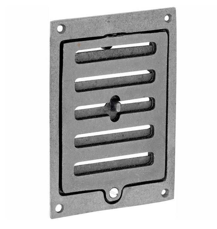 Luchtrooster Gent rechthoek afsluitbaar ijzer blank, Doe-het-zelf en Bouw, Hang- en Sluitwerk, Klink of Kruk, Nieuw, Overige materialen