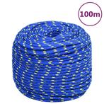 vidaXL Boottouw 10 mm 100 m polypropyleen blauw, Verzenden, Nieuw