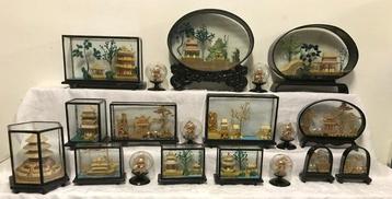 Diorama  - Diorama 19x Diorama in Cork, Bamboo and Boxwood -