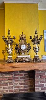 Horloge et parure de cheminée (3) - Brevettato - Marbre,