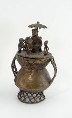 Beeldje - Pot à talisman du Royaume Ashanti du Ghana - Brons, Antiek en Kunst