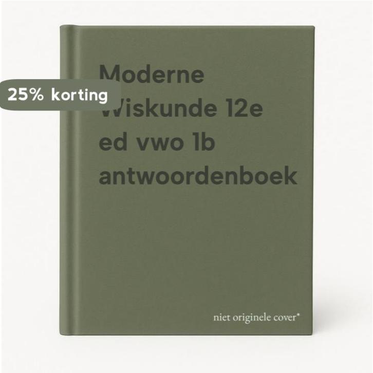 Moderne Wiskunde 12e ed vwo 1b antwoordenboek 9789001882655, Boeken, Schoolboeken, Gelezen, Verzenden