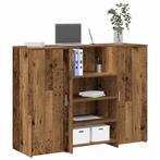 vidaXL Receptiebalie 135x50x103,5 cm bewerkt hout oud, Huis en Inrichting, Verzenden, Nieuw