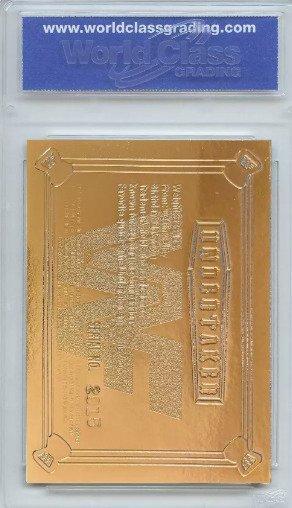1996 Classic - Undertaker 23KT Gold Card - Signature Edition, Verzamelen, Stickers