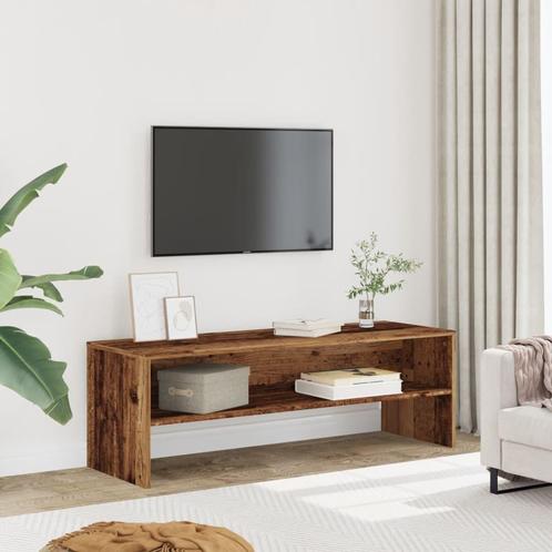 vidaXL Meuble TV vieux bois 120x40x40 cm bois, Maison & Meubles, Armoires | Mobilier de télévision, Neuf, Envoi