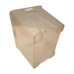 Transparante opbergbak 39x28x28 cm 22 liter nestbaar, Ophalen of Verzenden