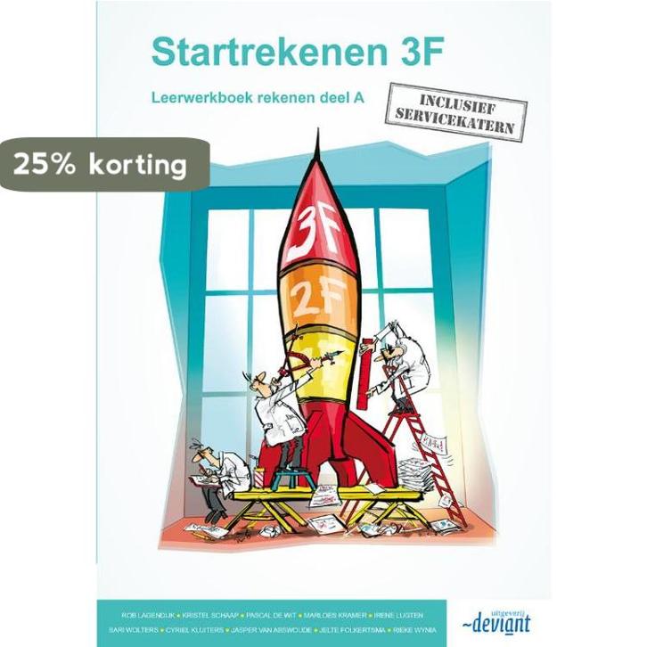 Leerwerkboek / Startrekenen 3F Leerwerkboek / 3F, Livres, Livres scolaires, Envoi