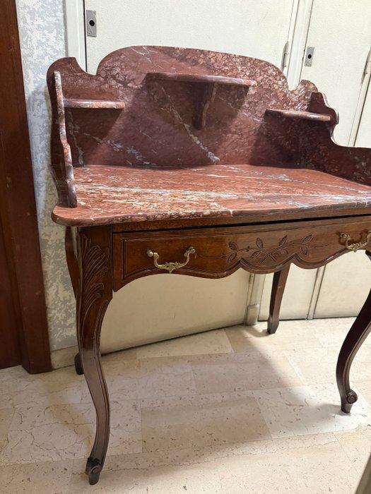 Kaptafel - Marmer, Hout, Antiek en Kunst, Antiek | Overige Antiek