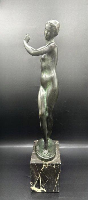 J.Hübel - Jacob Hübel - sculptuur, Tänzerin - 38.2 cm -, Antiek en Kunst, Kunst | Designobjecten