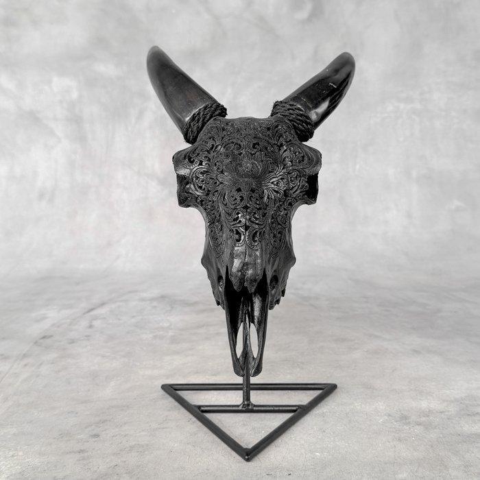 Geen minimumprijs - Authentieke zwarte gebeitelde, Antiek en Kunst, Kunst | Designobjecten