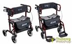 Rollator pliable / fauteuil roulant 2-in1