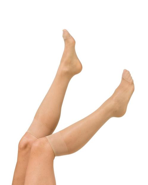 HEMA 3-pak Glans Kniekousen 20 Denier Poeder, Kleding | Dames, Leggings, Maillots en Panty's, Ophalen of Verzenden