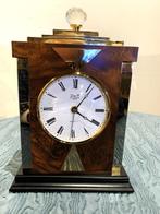 Tafelklok - Art Deco Hout, Chroom - 1940-1950, Antiek en Kunst