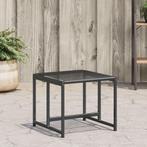 vidaXL Tuinkrukken 4 st poly rattan zwart, Verzenden, Nieuw