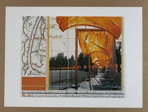Christo (1935-2020) - The Gates XV - Artprint - 23 x 32 cm, Antiek en Kunst, Kunst | Tekeningen en Fotografie