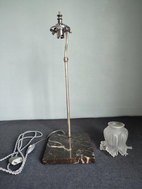 Lampe de bureau - Marbre, Métal, Verre, Antiek en Kunst, Curiosa en Brocante